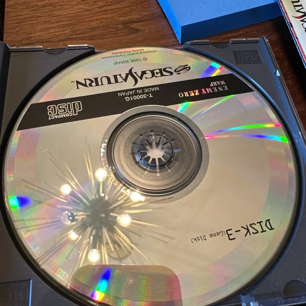 Enemy Zero Sega Saturn SS Japan Import Warp 1996 T-30001G NTSC-J Complete
